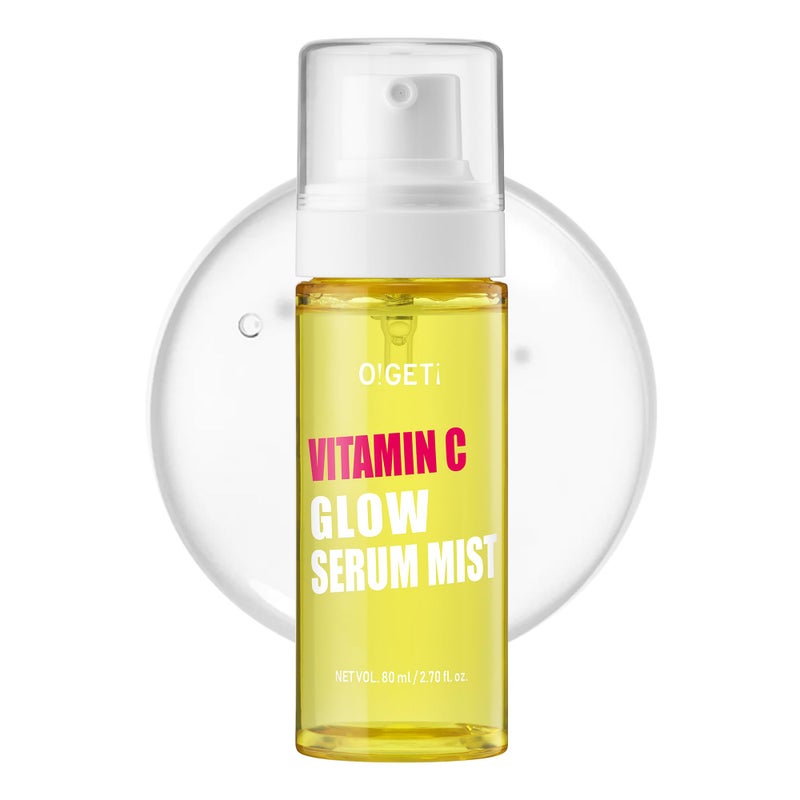 O!GETi Vitamin C Glow Serum Mist, Hydrating & Brightening Facial Mist with Jeju Green Tangerine, Face Spray for Glow Skin, Niacinamide, Hypoallergenic, 2.7 fl.oz - Image 1