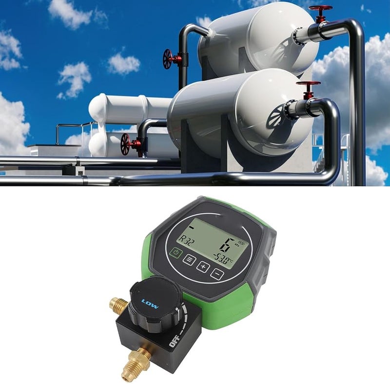 مجموعة مقياس متعدد رقمي لتكييف الهواء والتدفئة والتهوية 5 وحدات جهاز اختبار ضغط مبرد التكييف 0-6000 كيلو باسكال - Image 4