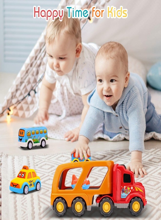 Nicmore Carrier Truck Toddler Toys Car: Transport Toy for 1 2 3 4 Year Old Boys Girls 18 Month 5-in-1 Kid Playset Gifts for Preschool Birthday Christmas - Image 3