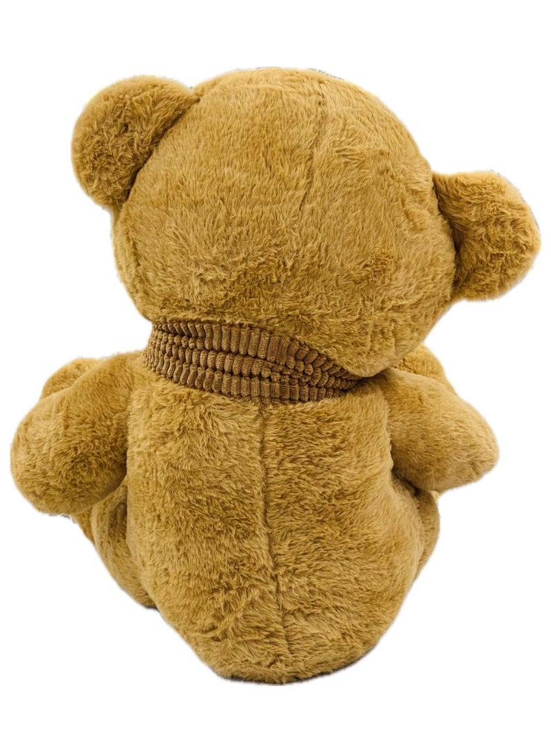 AMOR Teddy Bear Soft Toy – 50cm Plush Cuddly Bear with Scarf | Perfect Valentine’s Day Gift for Girlfriend, Birthday, Anniversary & Special Occasions - Image 2