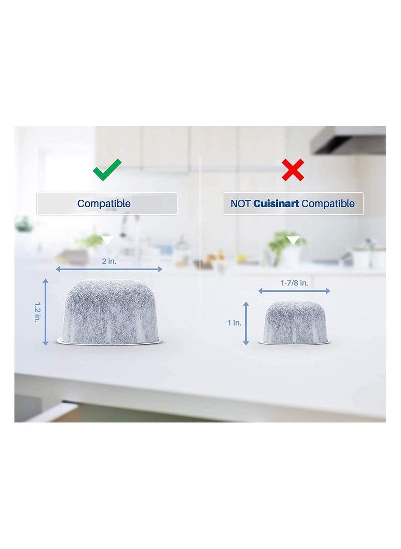 Y&D - 6 Pack Replacement Charcoal Water Filter Cartridges with Starter Kit Combo for Single Brewing System and Some Models of Breville - Image 1