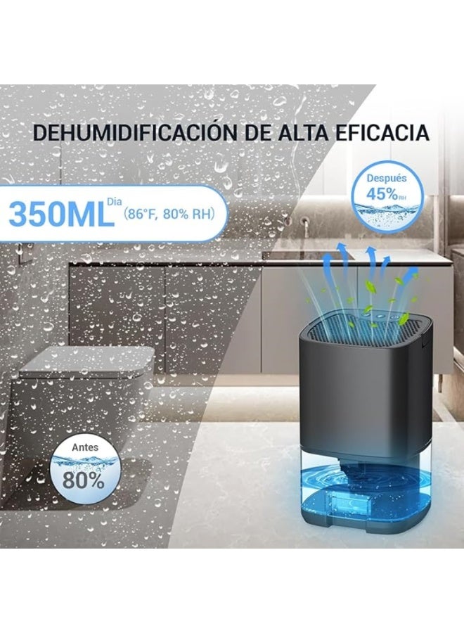 إم مياويان جهاز إزالة الرطوبة، جهاز تجفيف الهواء، مزيل الرطوبة المنزلي، صامت، محمول، غرف النوم، الحمام، القبو、LED، 2500 قدم مكعب - Image 2