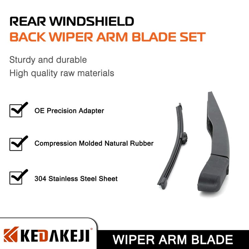 KEDAKEJI Rear Windshield Wiper Arm Compatible with Ford Escape 2013-2018 Vehicles, Back Windshield Wiper Set Replacement OEM BB5Z17526-C - Image 2