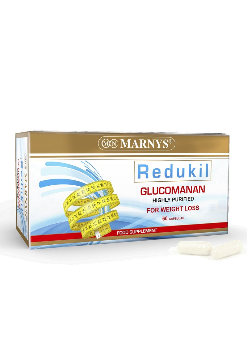 Marnys Redukil - Glucomannan - for Weight loss & Appetite Control - Supports Satiety & Digestive Health - 60 Capsules - buy 1 get 1 free - Image 2