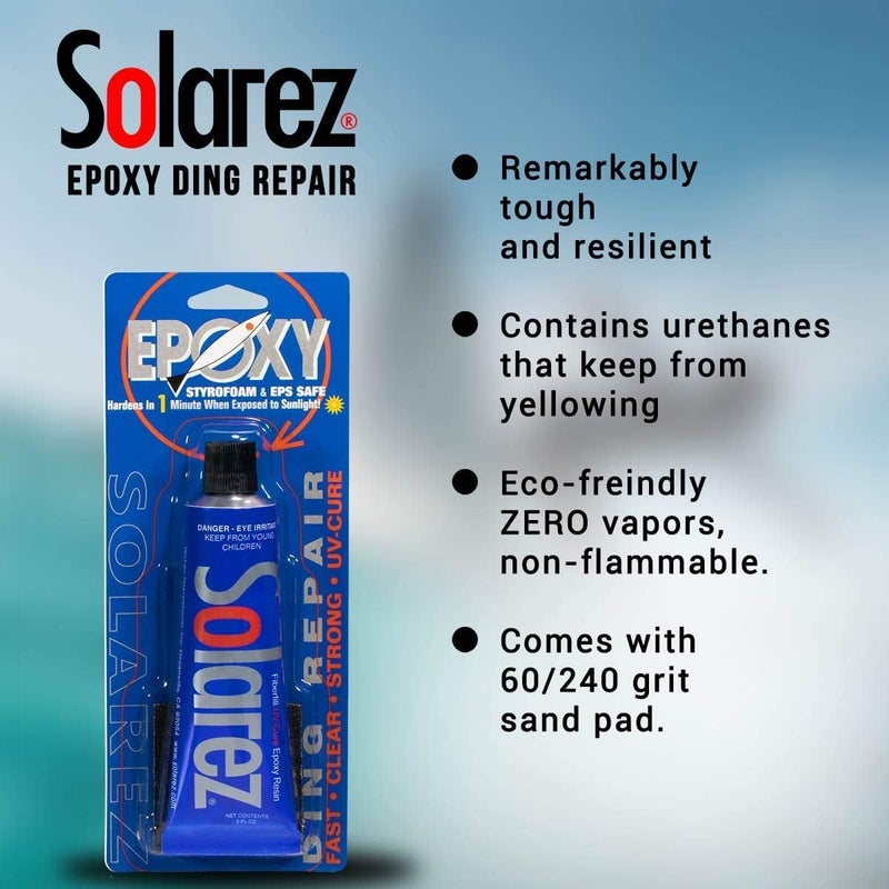 Solarez UV Cure Epoxy Ding Resin - SUP Paddleboard & Surfboard Repair Kit - Image 4