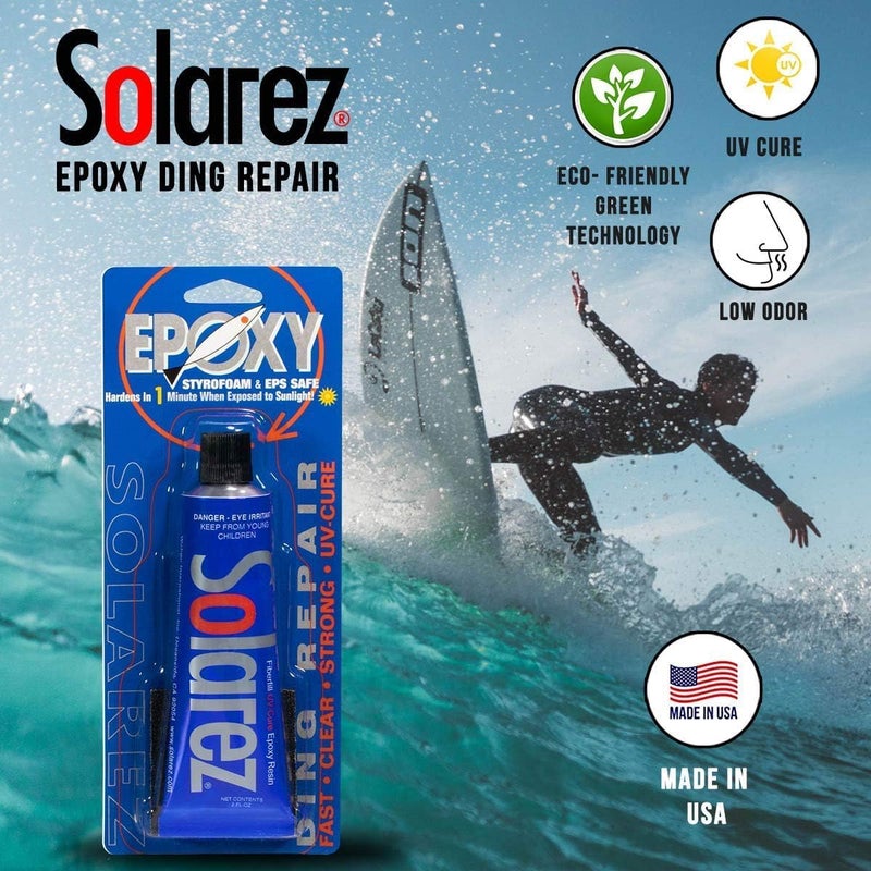 Solarez UV Cure Epoxy Ding Resin - SUP Paddleboard & Surfboard Repair Kit - Image 1