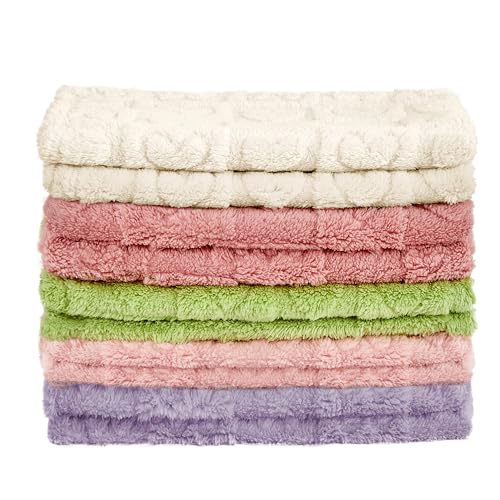 Yurhap Fleece Baby Blanket Heart Checkered Blanket, Ultra Soft Cozy Baby Blankets for Boys Girls, Fluffy Infant Toddler Newborn Receiving Blankets for Crib Stroller 30”×40” (Cream) - Image 5