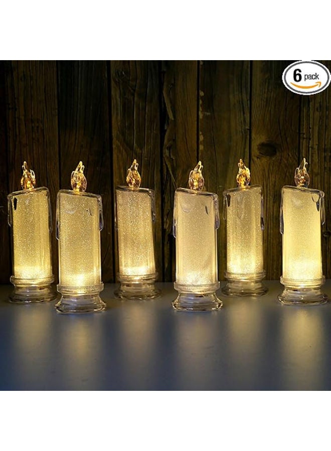 6 pieces - Christmas LED Flameless Candles - Image 1