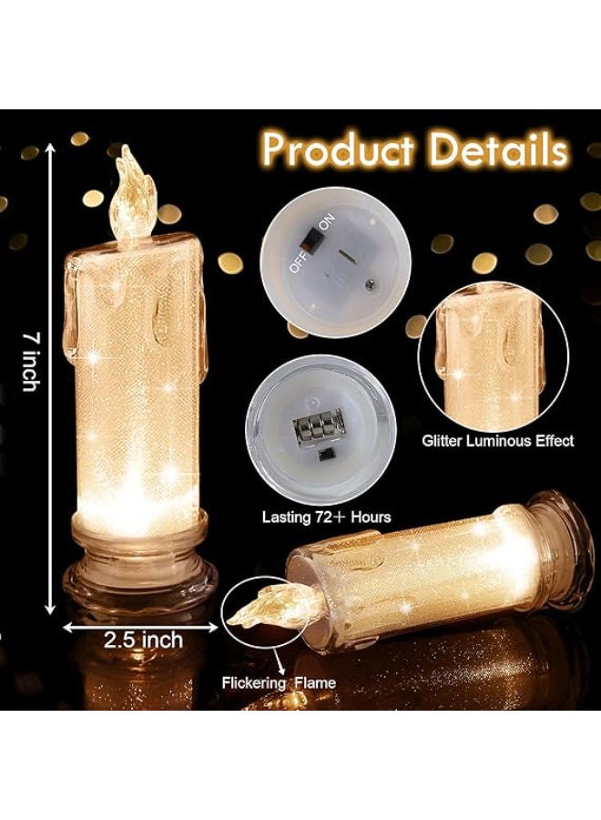 6 pieces - Christmas LED Flameless Candles - Image 3