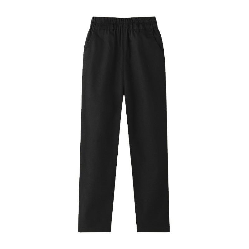 Boys And Girls School Pants Dark Blue Pants Navy Blue Pants Khaki Primary School Uniform Pants Kidsren'S Trousers Performance Clothes - Image 1