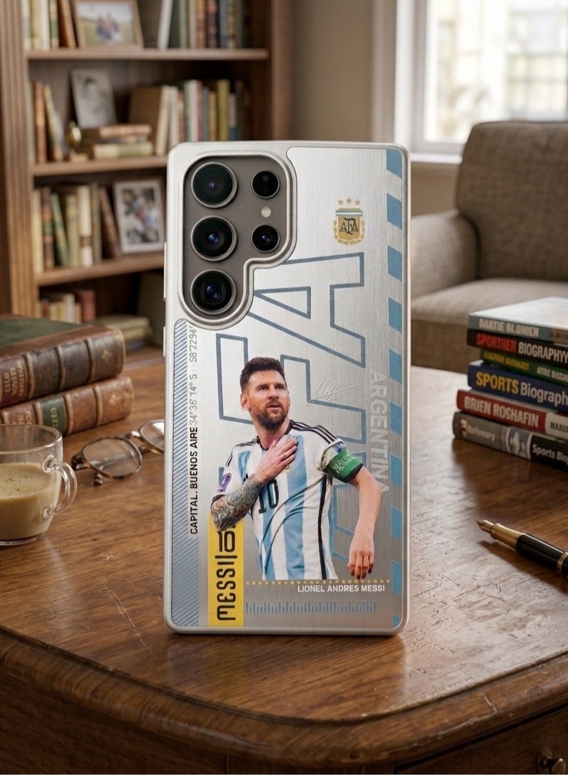 ميسي جراب سامسونج S26 ألترا بتصميم كرة القدم - إصدار ليونيل ميسي الأسطوري - غطاء واقٍ أنيق لعشاق كرة القدم - Image 4