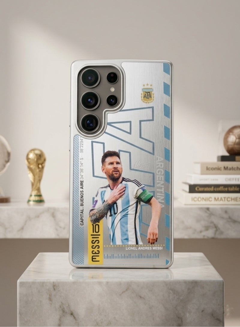 ميسي جراب سامسونج S26 ألترا بتصميم كرة القدم - إصدار ليونيل ميسي الأسطوري - غطاء واقٍ أنيق لعشاق كرة القدم - Image 2