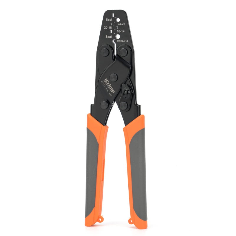 iCrimp Delphi Weather Pack Crimper Metri Pack Crimping Tool Wire Crimper for Sealed Weatherproof Automotive Electrical Connectors AWG14 to AWG24