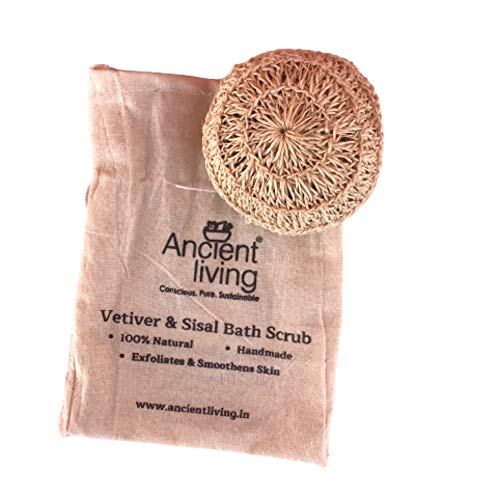 Ancient Living Vetiver and Sisal Bath Scrubber - Loofah - Image 3