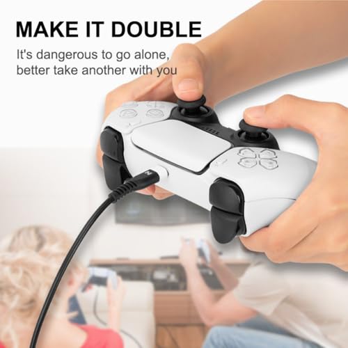 Nitho USB C Charging Cable [4 Meters, Pack of 2] Type C Charge and Play Cable for Playstation 5, Xbox Series X/S Controllers and Devices with Type C Interfaces, USB A to USB C Charging Cables - White - Image 5