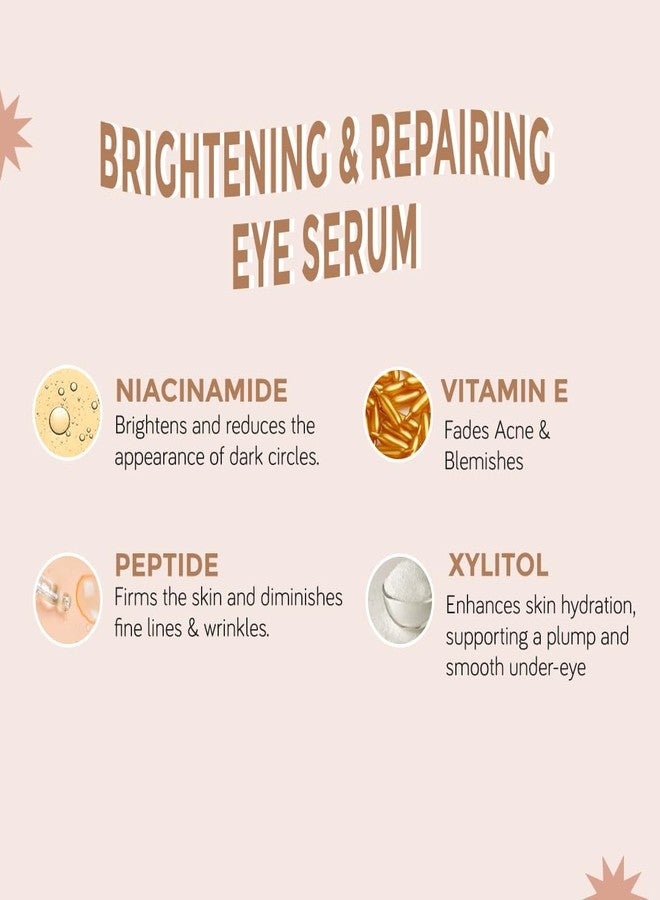 Moody DermaSoothe Ceramide & Vitamin E Repairing Under Eye Roll on Serum | Brightening & Repairing Under Eye Cream | With Vitamin E for Dark Circles, Puffiness & Fine Lines | 10 ml - Image 2