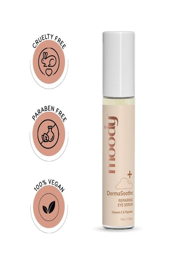 Moody DermaSoothe Ceramide & Vitamin E Repairing Under Eye Roll on Serum | Brightening & Repairing Under Eye Cream | With Vitamin E for Dark Circles, Puffiness & Fine Lines | 10 ml - Image 5