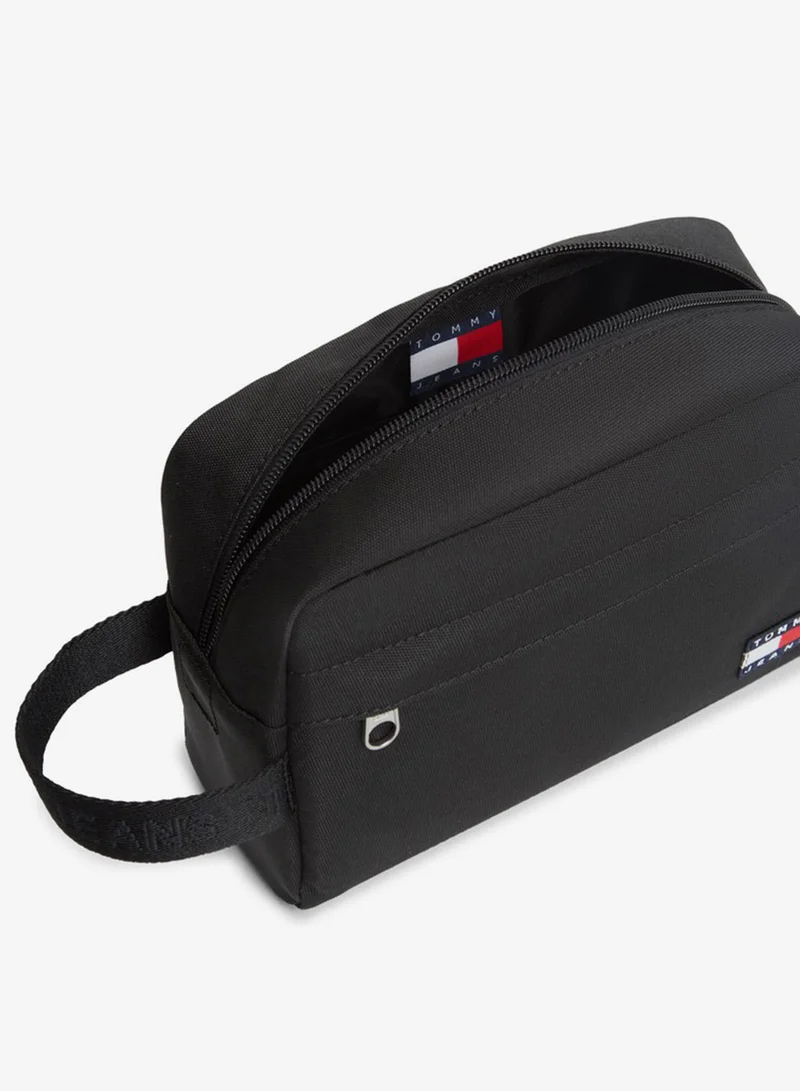 Tommy Jeans Black Essential Daily Washbag for Men | Best Price UAE