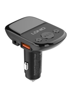 LDNIO جهاز إرسال FM بتقنية البلوتوث 25 وات، شاحن USB مزدوج QC3.0 + PD، شاحن سيارة سريع ببروتوكول كامل  - Image 2