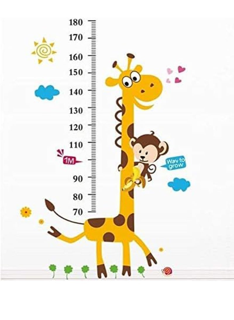Gonice Cartoon Giraffe Kids Growth Chart Height Measure For Home/Kids Rooms Diy Wall Stickers  - Image 2