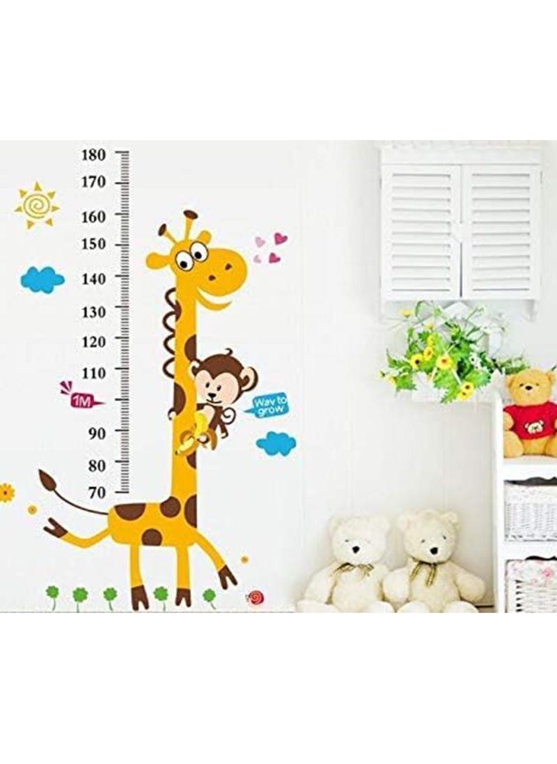 Gonice Cartoon Giraffe Kids Growth Chart Height Measure For Home/Kids Rooms Diy Wall Stickers  - Image 3