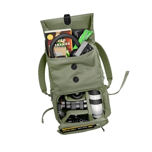 BREVITE - The Runner - Compact Camera Backpacks for Photographers - A Minimalist & Travel-friendly Photography Backpack Compatible With Both Laptop & DSLR Accessories 18L (Pine Green) - Image 5