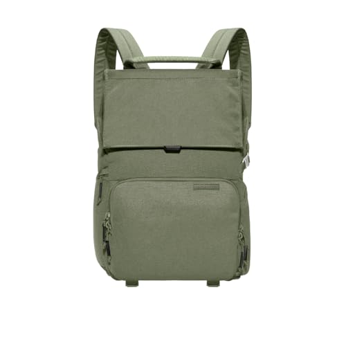 BREVITE - The Runner - Compact Camera Backpacks for Photographers - A Minimalist & Travel-friendly Photography Backpack Compatible With Both Laptop & DSLR Accessories 18L (Pine Green) - Image 1