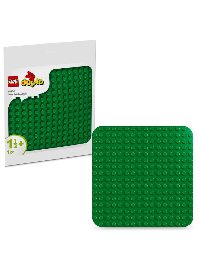 LEGO DUPLO Green Building Plate Construction Toy for 1.5 Plus year old Toddlers, Boys & Girls, Preschool Bricks Display Base Stimulates Imaginative Play and Creative Builds 10460 (1 pieces)  - Image 1