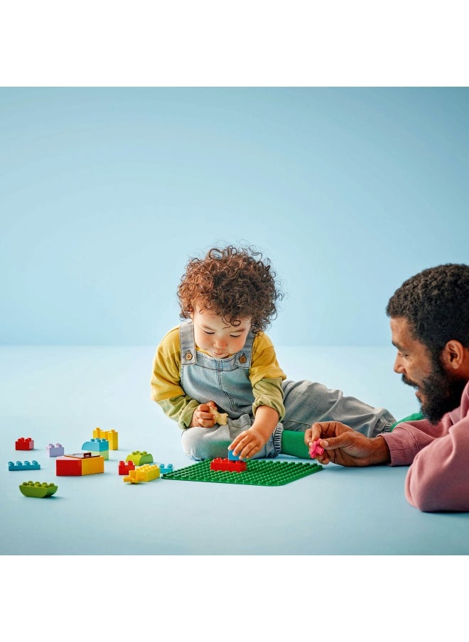 LEGO DUPLO Green Building Plate Construction Toy for 1.5 Plus year old Toddlers, Boys & Girls, Preschool Bricks Display Base Stimulates Imaginative Play and Creative Builds 10460 (1 pieces)  - Image 3