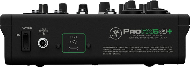 Mackie ProFX6v3+ 6‑Channel Analog Mixer, Built‑in GigFX+ Effects, USB‑C Audio Interface, Bluetooth Streaming for Podcast, Live Streaming & Home Studio Recording - Image 3