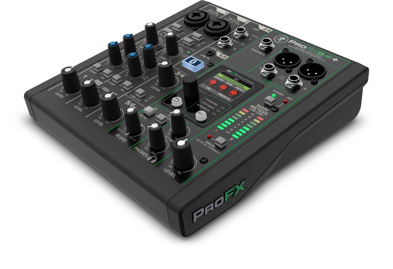 Mackie ProFX6v3+ 6‑Channel Analog Mixer, Built‑in GigFX+ Effects, USB‑C Audio Interface, Bluetooth Streaming for Podcast, Live Streaming & Home Studio Recording - Image 1