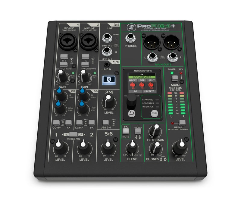 Mackie ProFX6v3+ 6‑Channel Analog Mixer, Built‑in GigFX+ Effects, USB‑C Audio Interface, Bluetooth Streaming for Podcast, Live Streaming & Home Studio Recording - Image 5