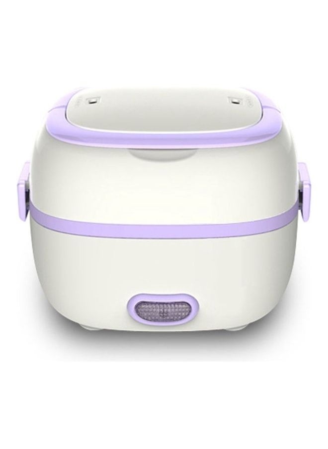Y&D - Multi-Function Electric Lunch Box White/Purple 18 x 16cm - Image 1