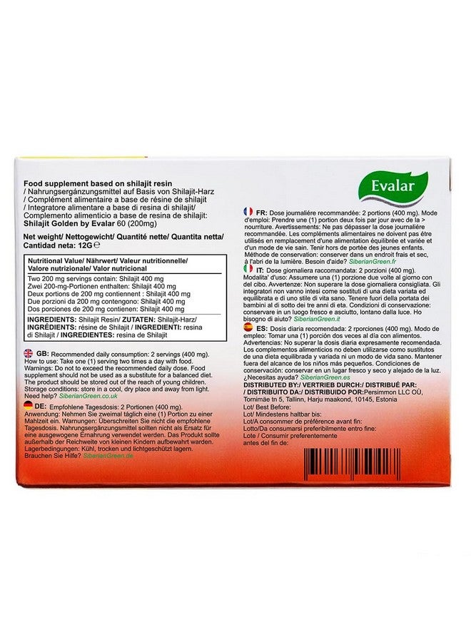 Evalar Shilajit Golden by Evalar Siberian Altai 60 Tabs - Image 4