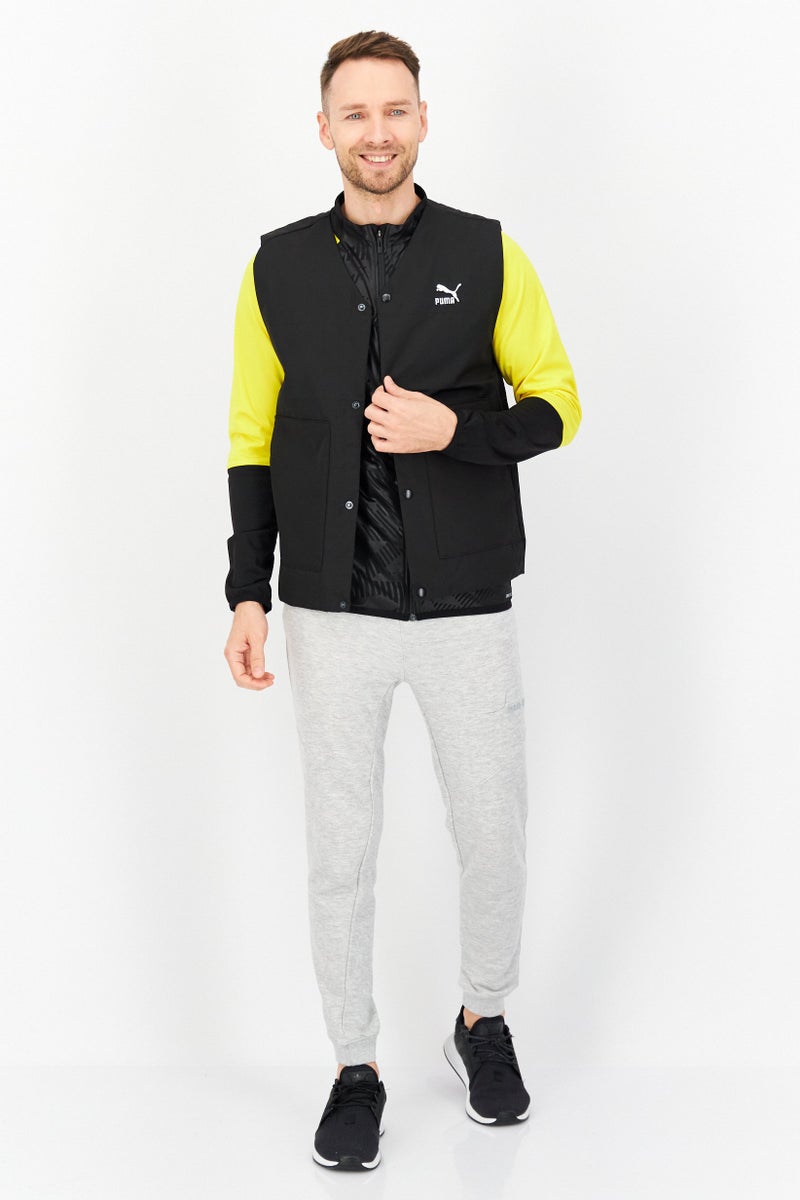 PUMA Men Sportswear Fit Classic Gilet Embroidered Logo Vest Jacket, Black - Image 4