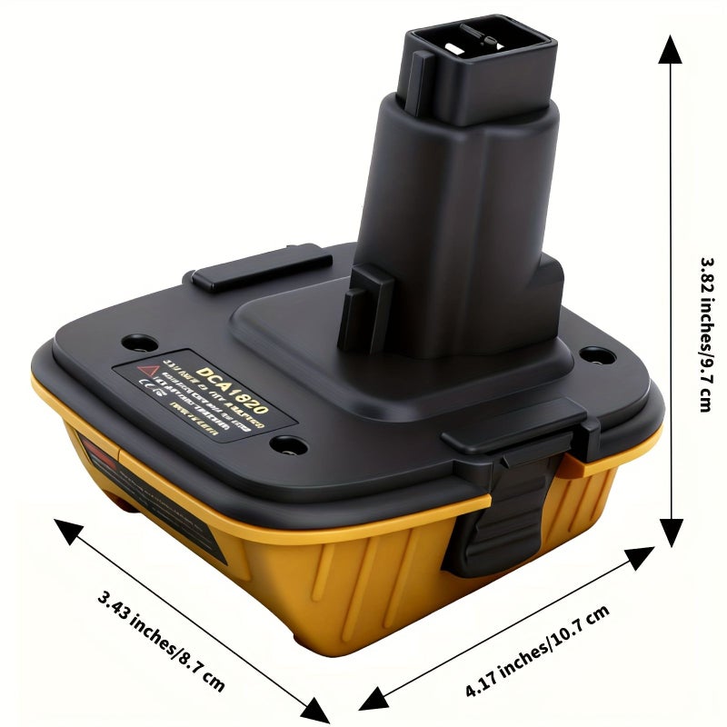 2 Pack 18V to 20V Battery Adapter Replacement Compatible with 20V Batteries for 18V NiCad NiMH Battery Tools - Image 3