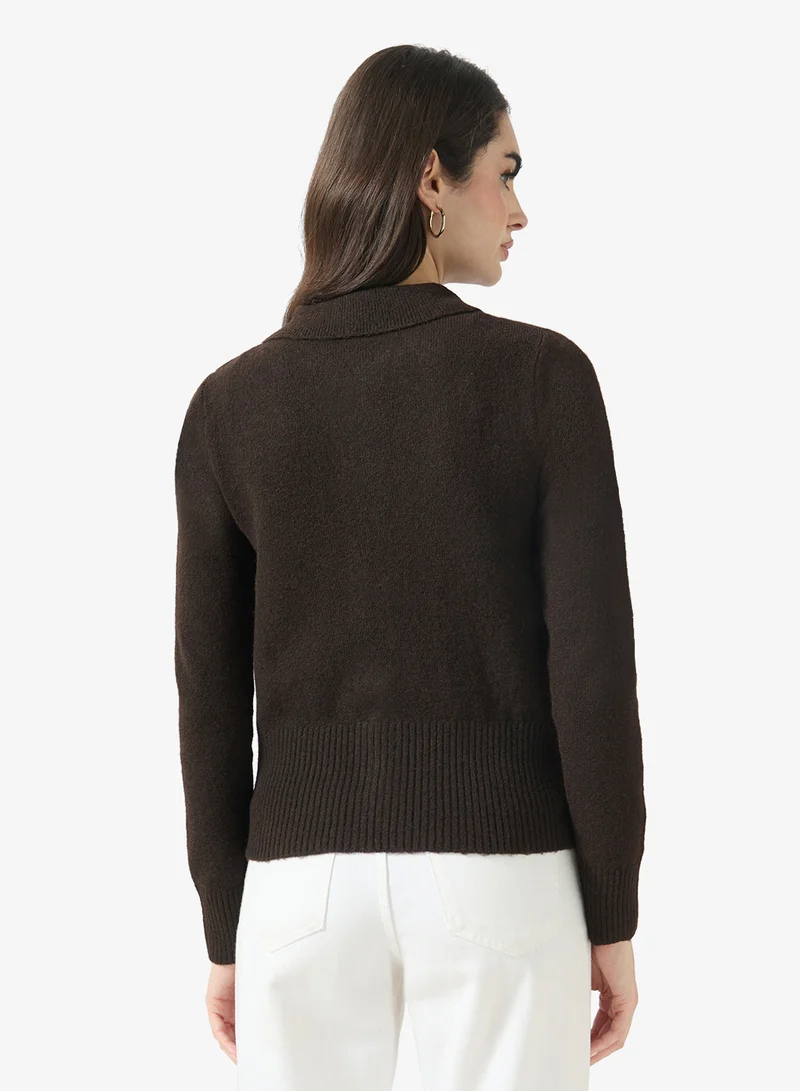 Only Onlmacey Long Sleeve  Zipper Cardigan