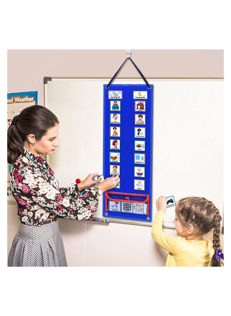 SYOSI Visual Daily Learning Schedule Pocket Chart for Kids - Image 5