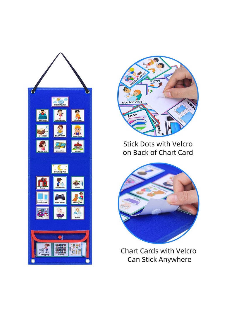 SYOSI Visual Daily Learning Schedule Pocket Chart for Kids - Image 3