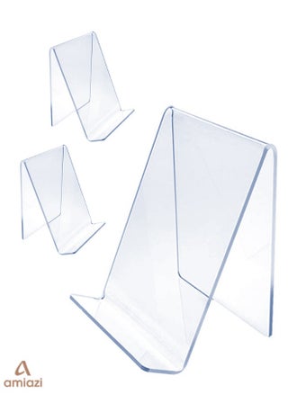 AMIAZI™ Acrylic Book Stands Easels Transparent Clear acrylic Display Easel for books Display on table top Name Plate holder welcome card birthday cards wishing card stand Multi Purpose Easel Stands - pzsku/Z35223F080DD5F781C7D7Z/45/1746223071/6fb71054-1d26-4de1-bc42-dc05252b985e