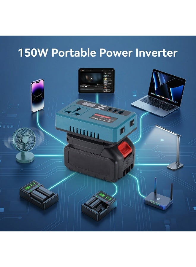 TOBI Multifunctional Intelligent Inverter Converter 21V to 110V/220V Power Adapter with Dual-Engine Intelligent Flash Charging, Advanced Protection System, Low Energy Consumption, High Compatibility and Anti-Electric Shock Design - Image 3