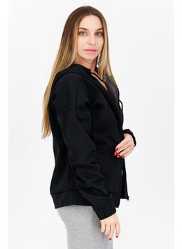 Adidas Women Sportswear Fit Long Sleeve Training Sweatshirt, Black  - Image 2