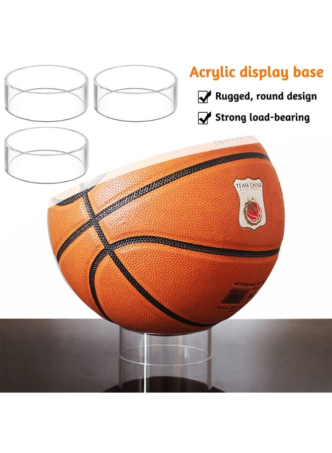 كيلا 5 مجموعات من إطارات الكرة الاكريليك عرض شفافة إطارات كرة السلة كرة القدم، والتي تنطبق أيضا على كرة القدم الكرة الطائرة البولينج كرة القدم عرض - Image 5