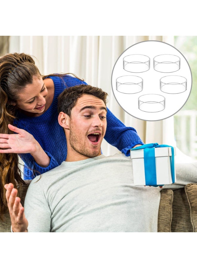 كيلا 5 مجموعات من إطارات الكرة الاكريليك عرض شفافة إطارات كرة السلة كرة القدم، والتي تنطبق أيضا على كرة القدم الكرة الطائرة البولينج كرة القدم عرض - Image 4