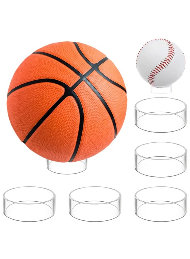 كيلا 5 مجموعات من إطارات الكرة الاكريليك عرض شفافة إطارات كرة السلة كرة القدم، والتي تنطبق أيضا على كرة القدم الكرة الطائرة البولينج كرة القدم عرض - Image 3