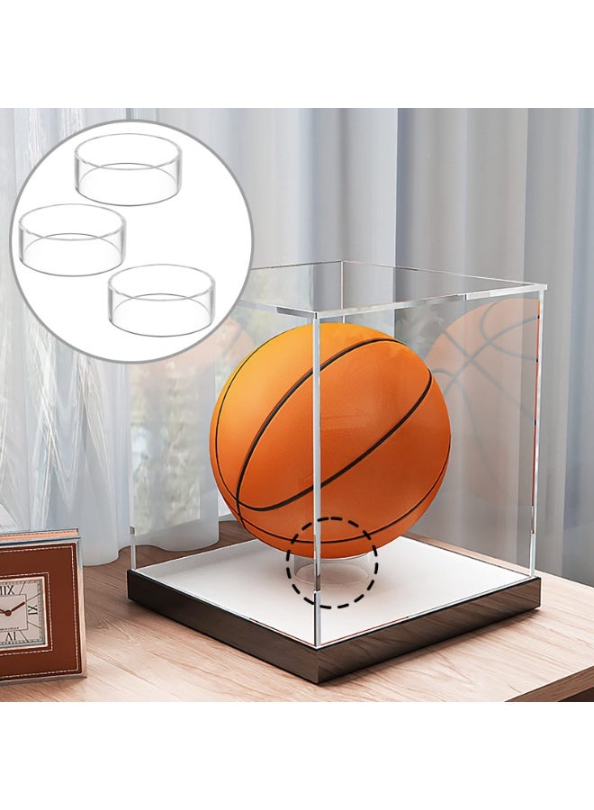 كيلا 5 مجموعات من إطارات الكرة الاكريليك عرض شفافة إطارات كرة السلة كرة القدم، والتي تنطبق أيضا على كرة القدم الكرة الطائرة البولينج كرة القدم عرض - Image 1