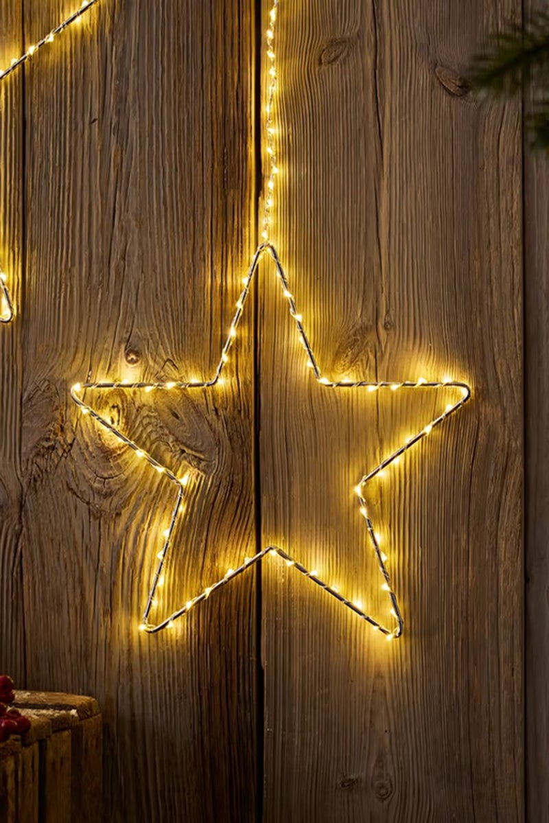 Tchibo Led Star Outdoor Lighting 30 cm, Silver - Image 1
