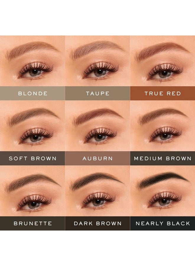 MADLUVV Eyebrow Stencil Kit Easytouse Natural Look 6 Popular Shapes Used By Professionals Includes Stamp Stencils Spoolie And Travel Bag (Medium Brown) - Image 4