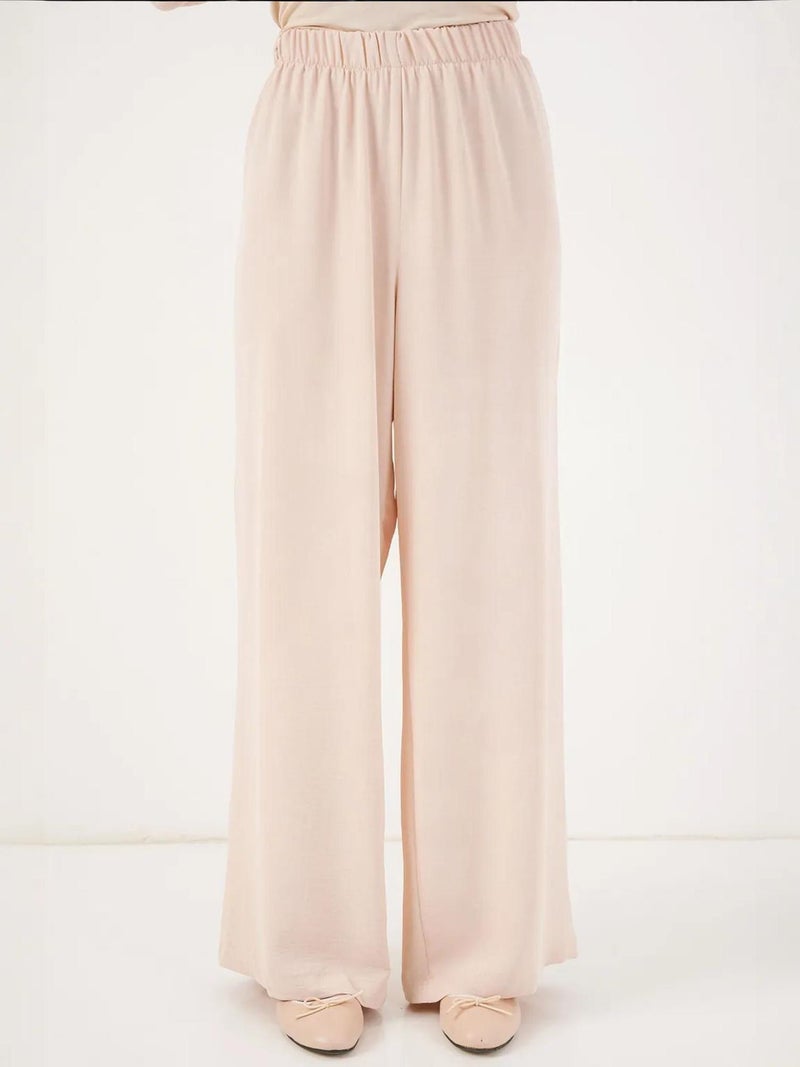 BIG DART BDART Crew Neck Long Tunic and Wide Leg Pants Set - Image 5