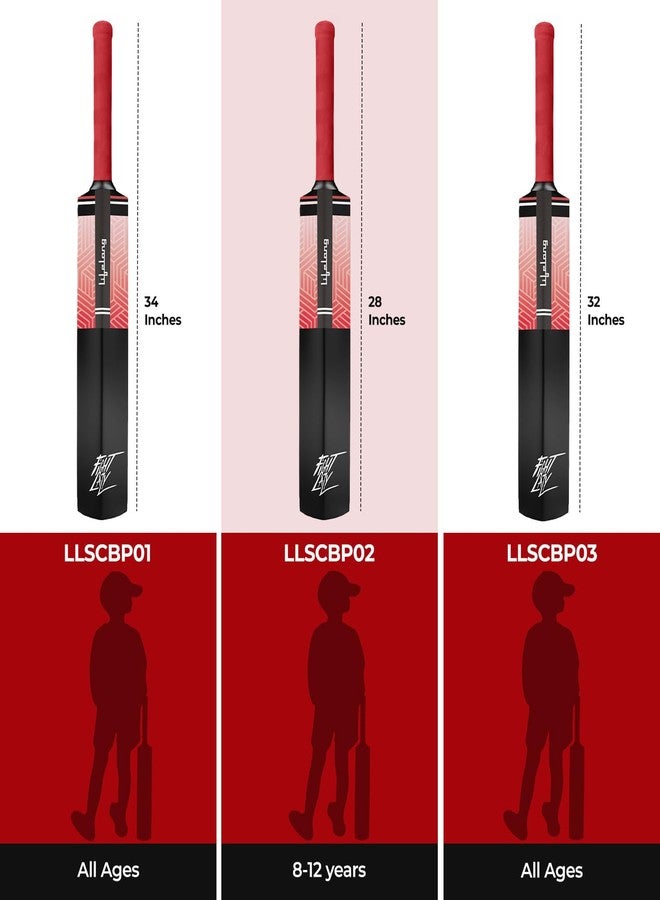 Lifelong Cricket Bat | 32 Inches Plastic Cricket Bat for Soft Tennis Ball | Lightweight Fiber, Hard Plastic, Anti-Slip Grip | Ideal for Adults, Kids, Practice, Turf, & All Age Groups - Image 2